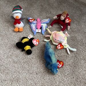 TY Teenie beanie babies set of 6
